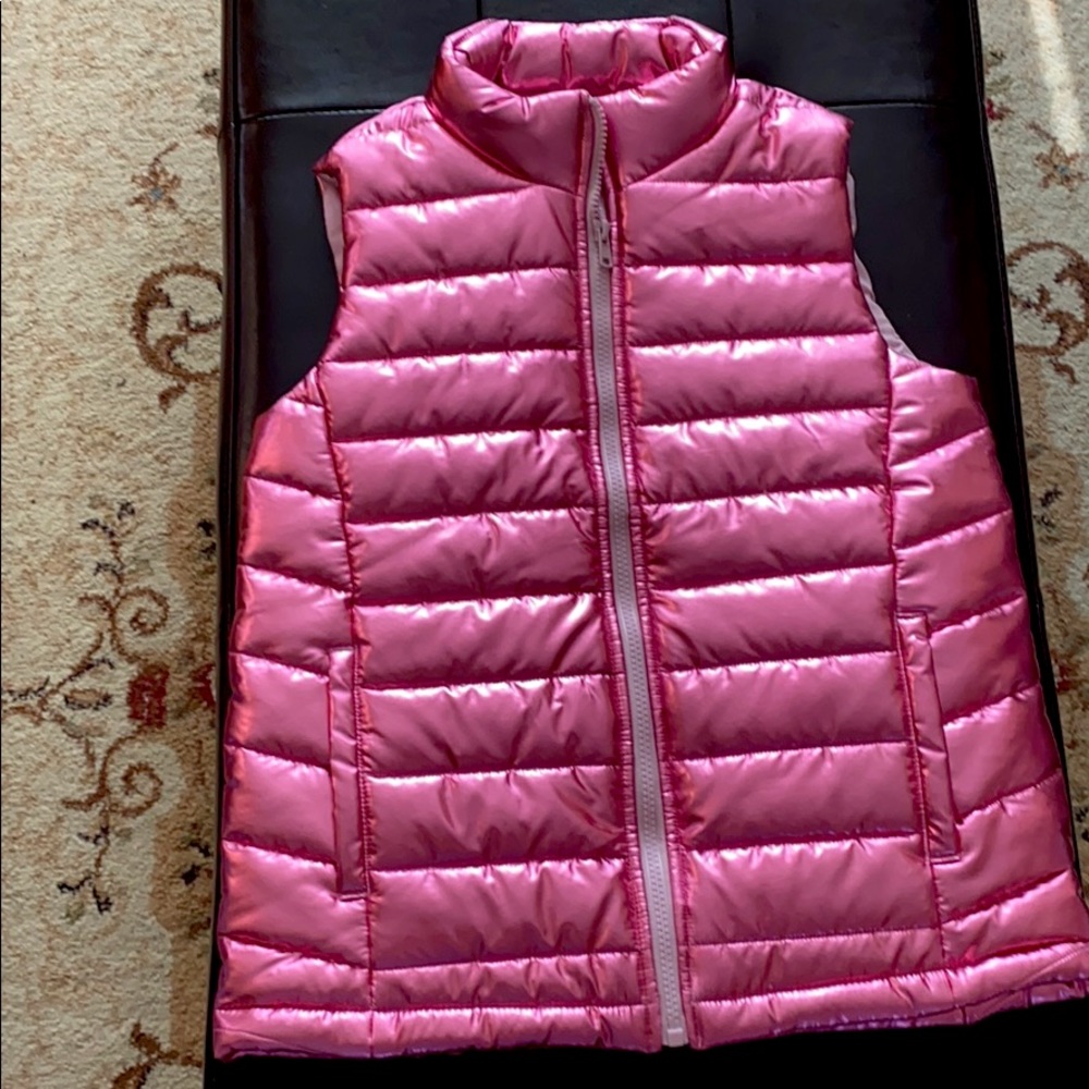 Kids 10-12 Large new hot pink vest.